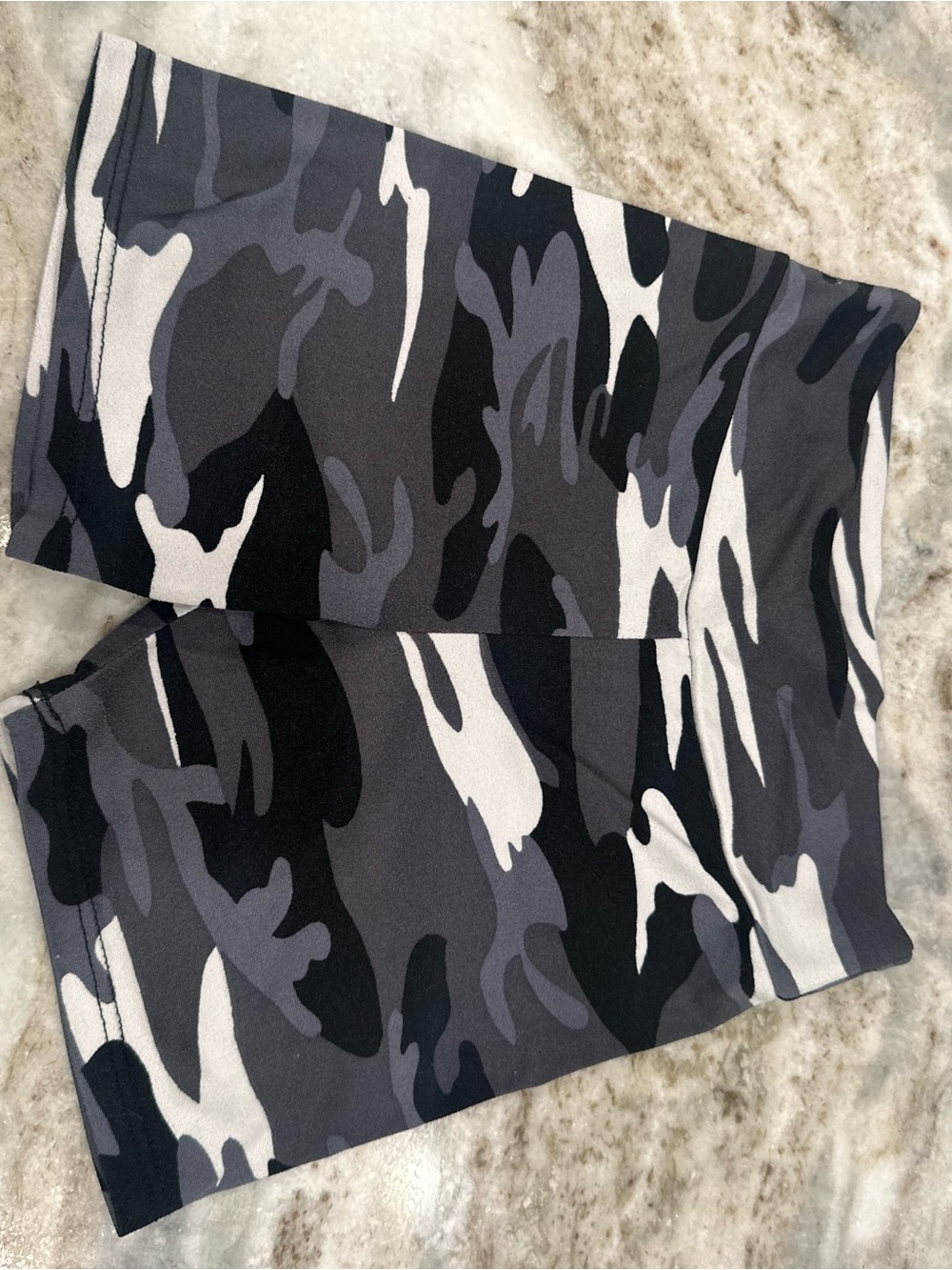 Daytrip Grey & Black Camo Bike Shorts
